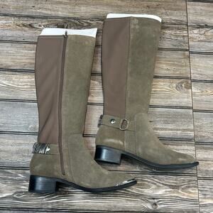 Steve Madden Ranaldow New in Box Gray Suede Boots Size 10